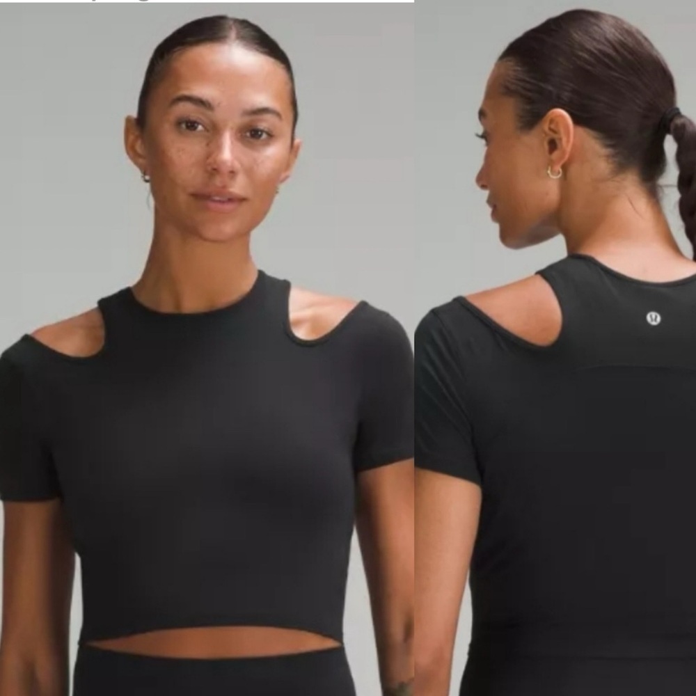 Lululemon Cold Shoulder / Off Shoulder Crop Top